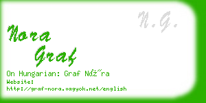 nora graf business card